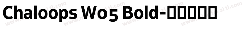 Chaloops W05 Bold字体转换